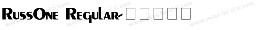 RussOne Regular字体转换